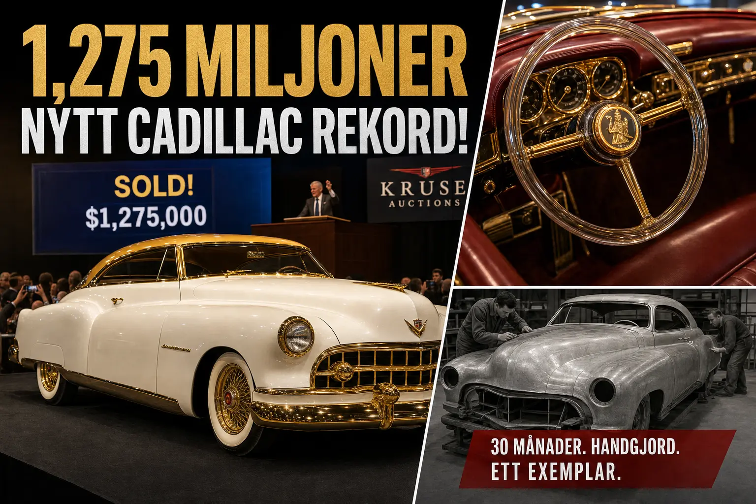 Cadillac Elegante från 1953 sätter auktionsrekord på 1,275 miljoner dollar