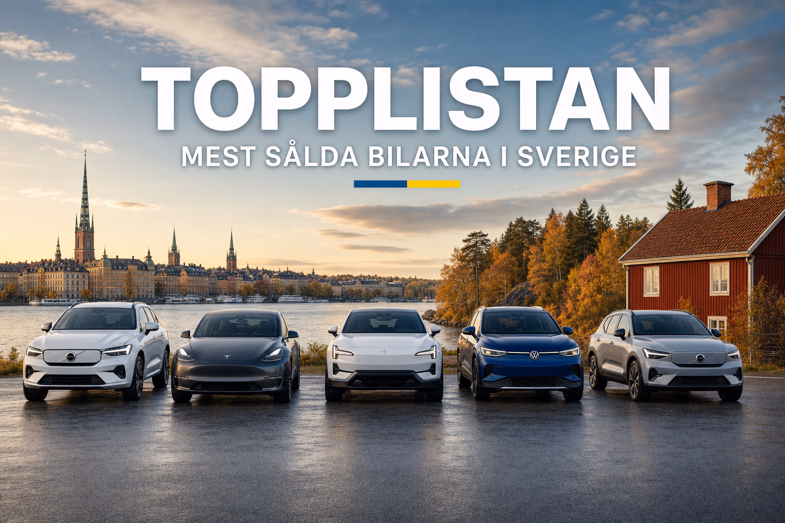 Mest sålda bilarna i Sverige: topplistan över de populäraste modellerna